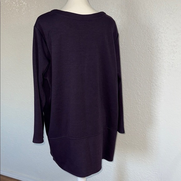 NORM THOMPSON Purple Long Sleeve Tunic - Picture 3 of 10